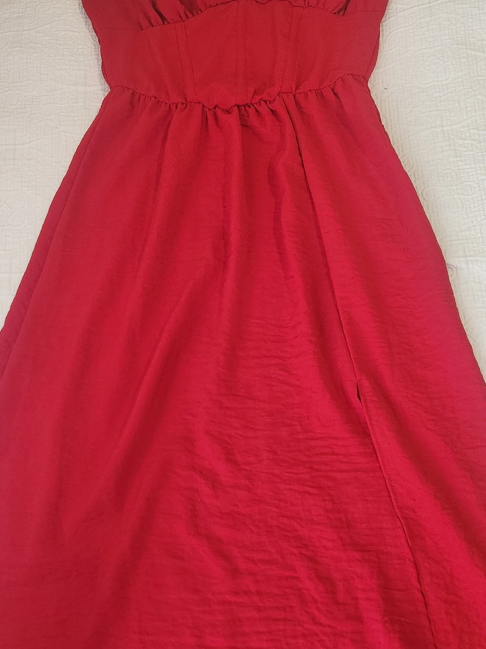 Women's Red A-Line Dress